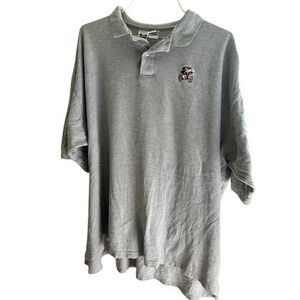 Disney Catalog Mens XXXL Gray Polo Shirt Mickey Mouse Embroidered Golf Cotton